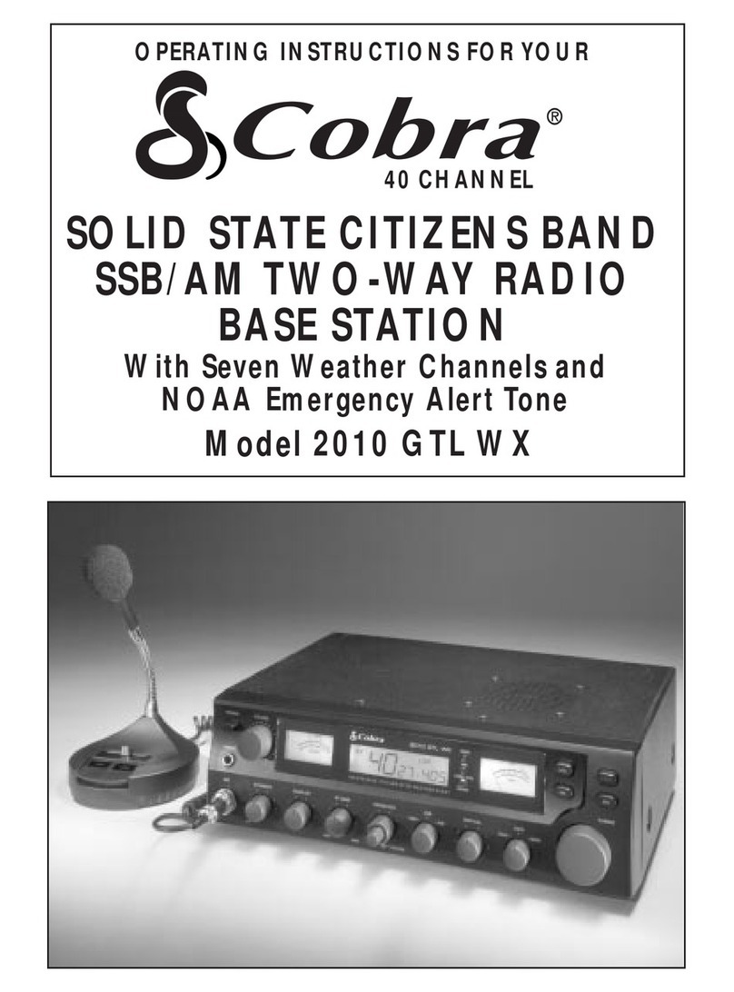 Cobra 2010 GTL WX operating instructions