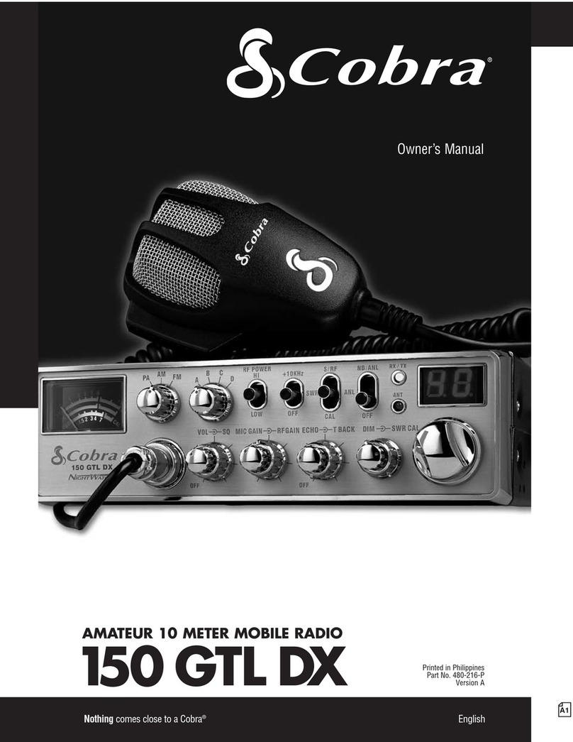 Cobra 150GTLDX User manual