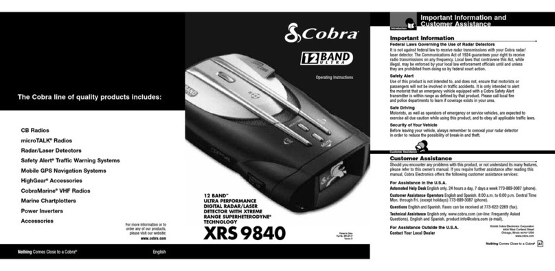 Cobra XRS 9840 User manual