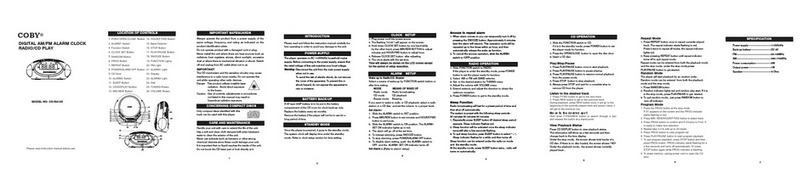 Coby CD-RA145 User manual
