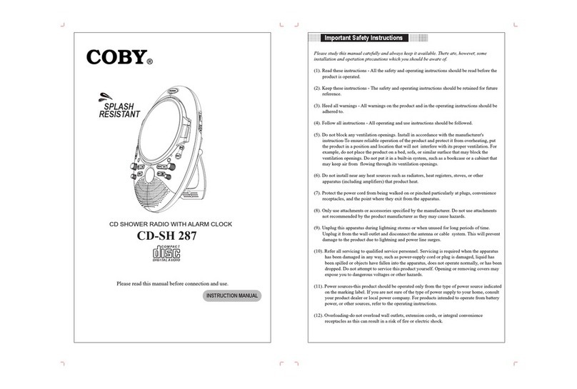 Coby CD-SH 287 User manual