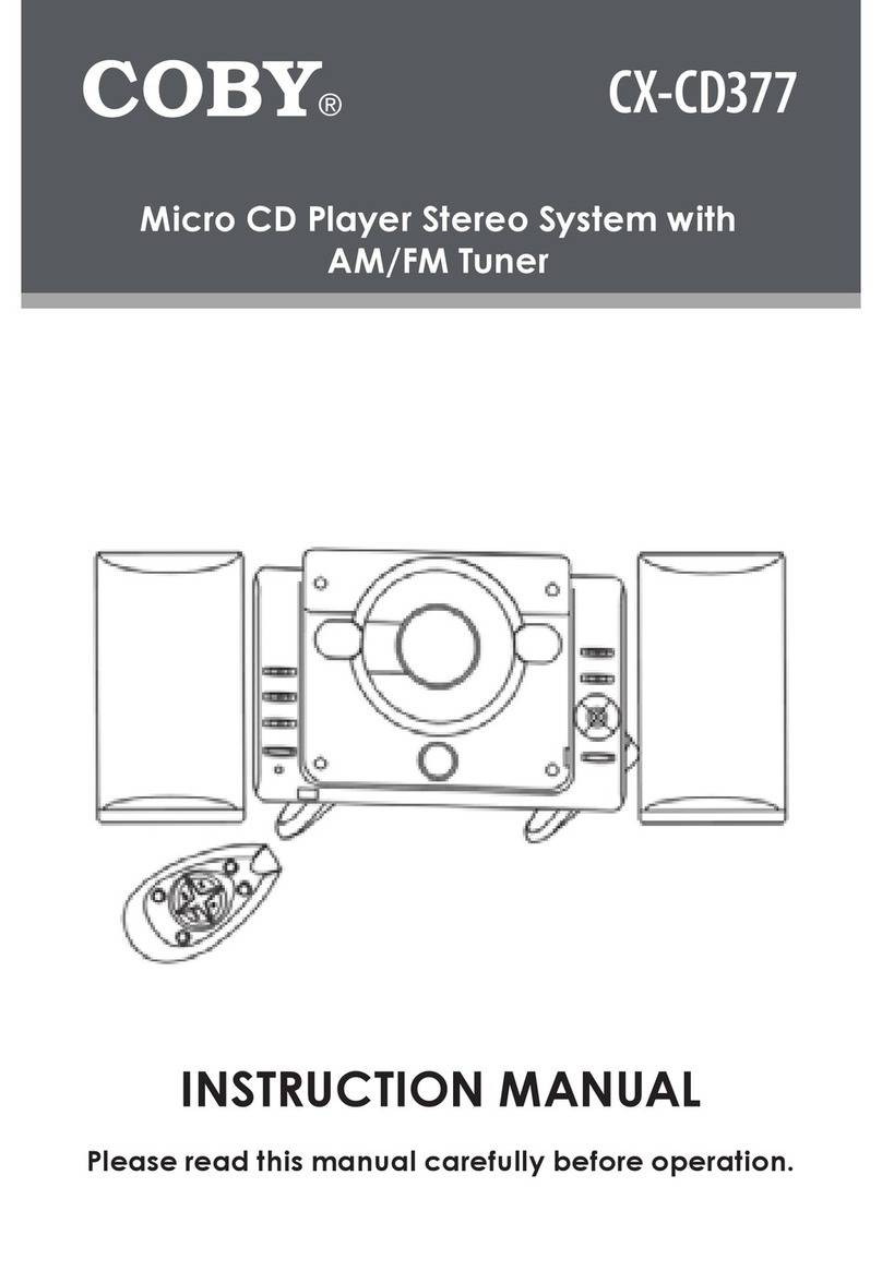 Coby COBY CX CD377 User manual
