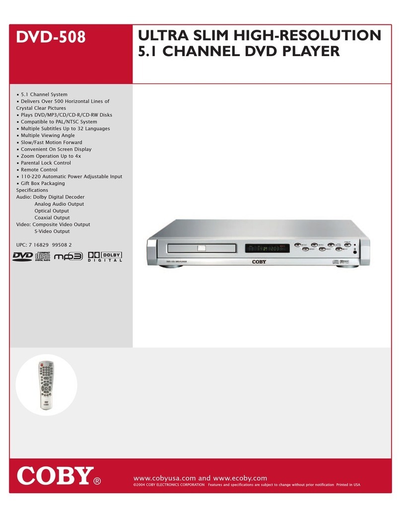 Coby DVD-508 User manual