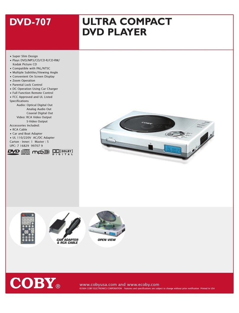 Coby DVD-707 User manual