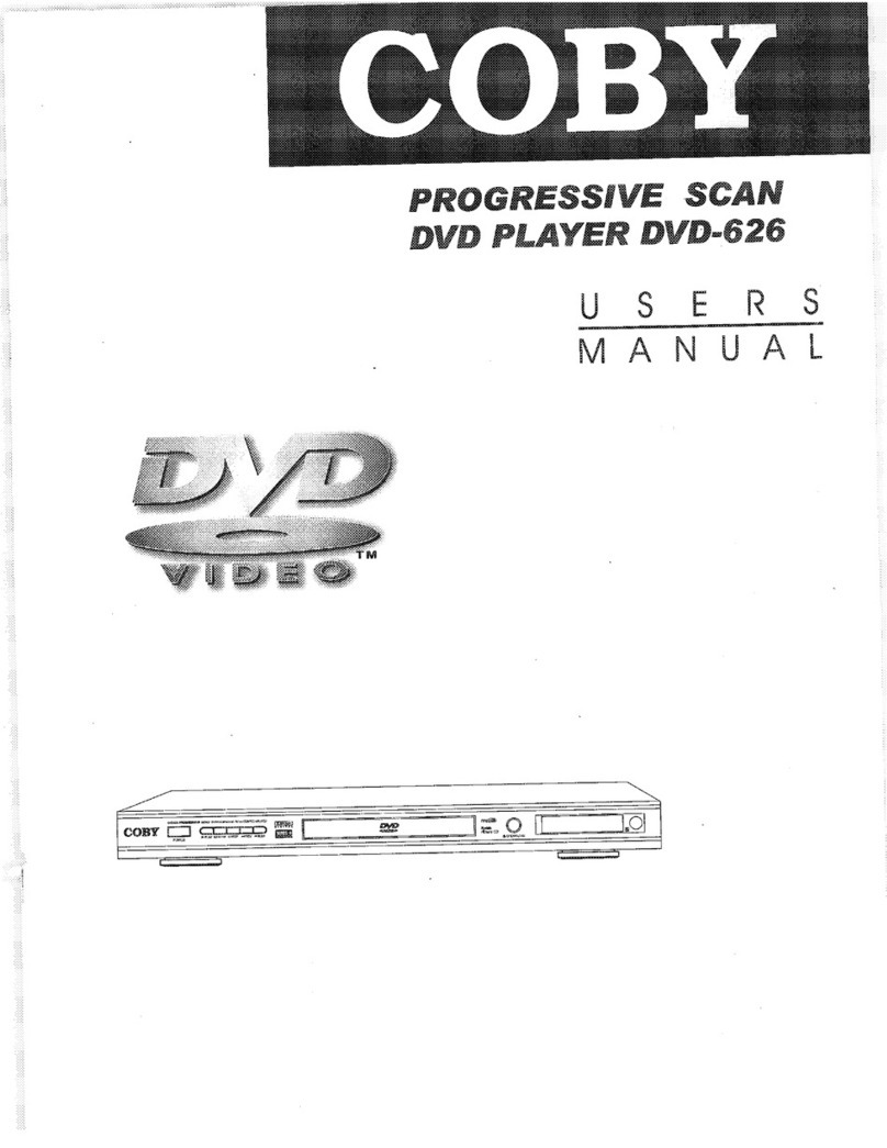 Coby DVD-626 User manual
