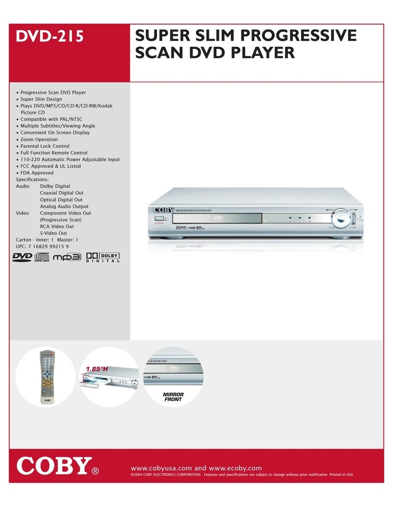 Coby COBY DVD-215 User manual