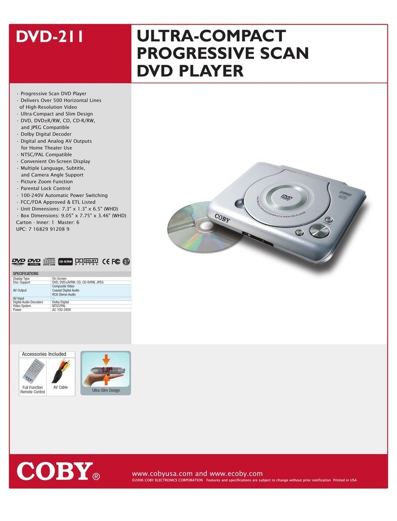 Coby COBY DVD-211 User manual