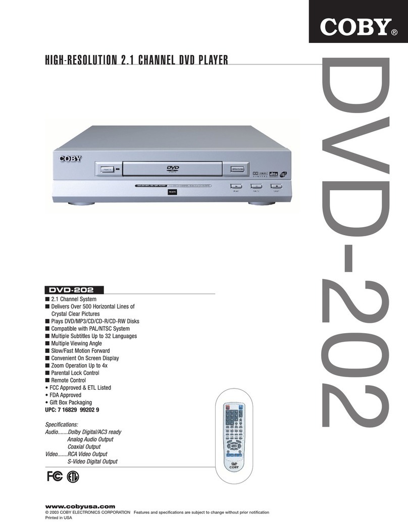 Coby DVD-202 User manual