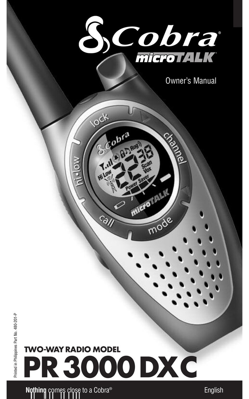 Cobra microTALK PR3000DXC User manual
