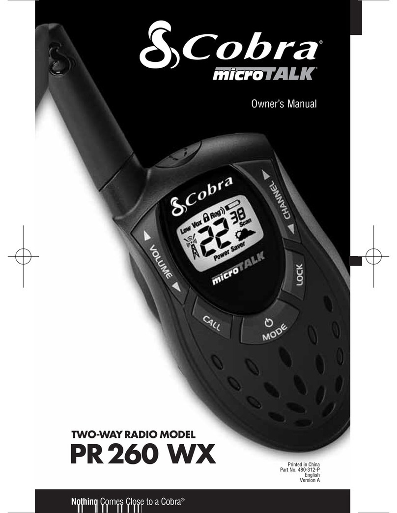 Cobra microTALK PR 260 WX User manual