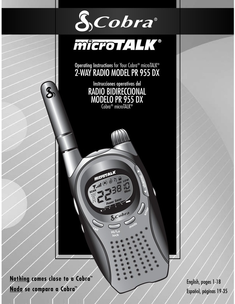 Cobra microTALK PR 955 DX User manual