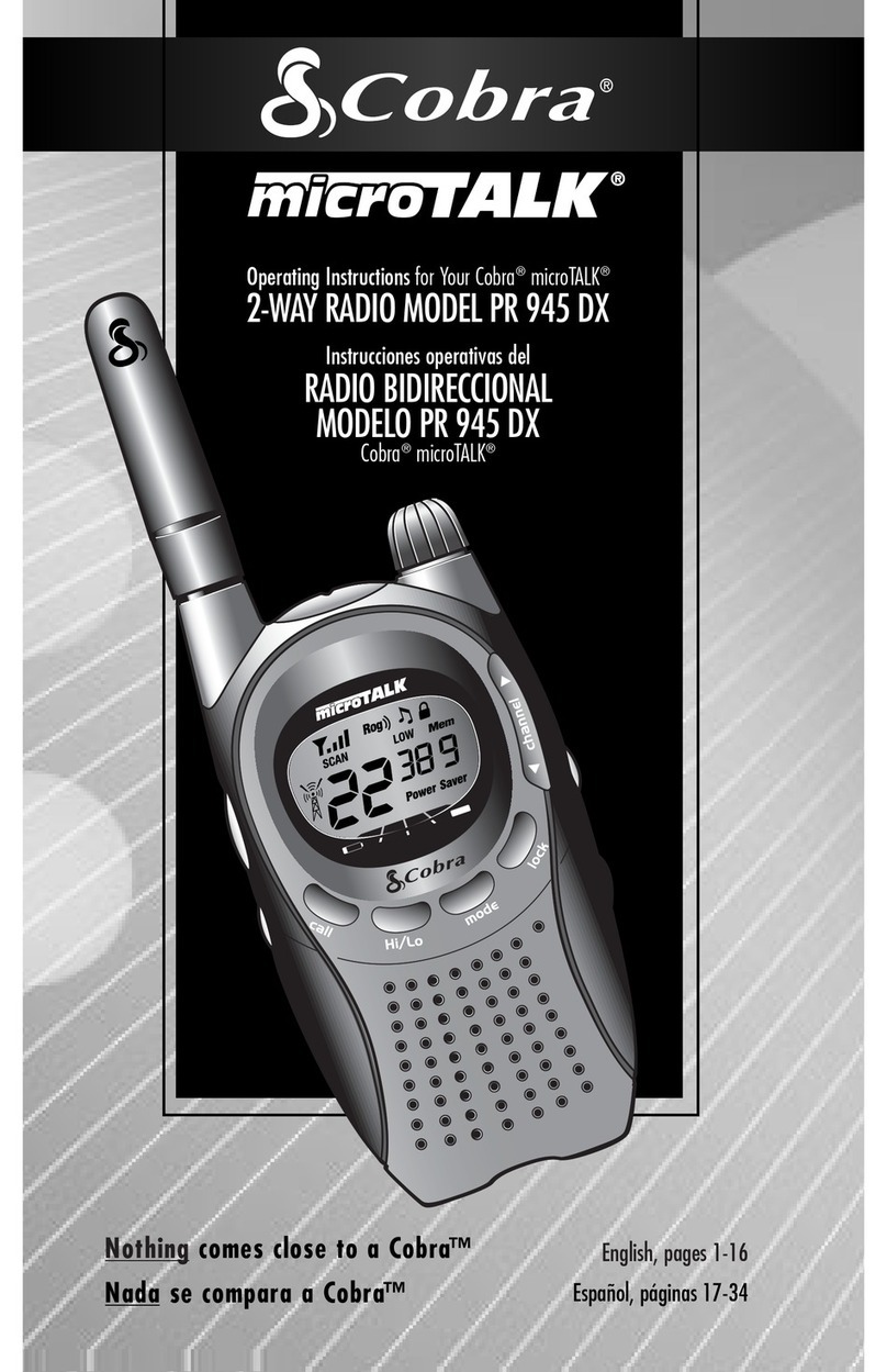 Cobra PR 945 User manual