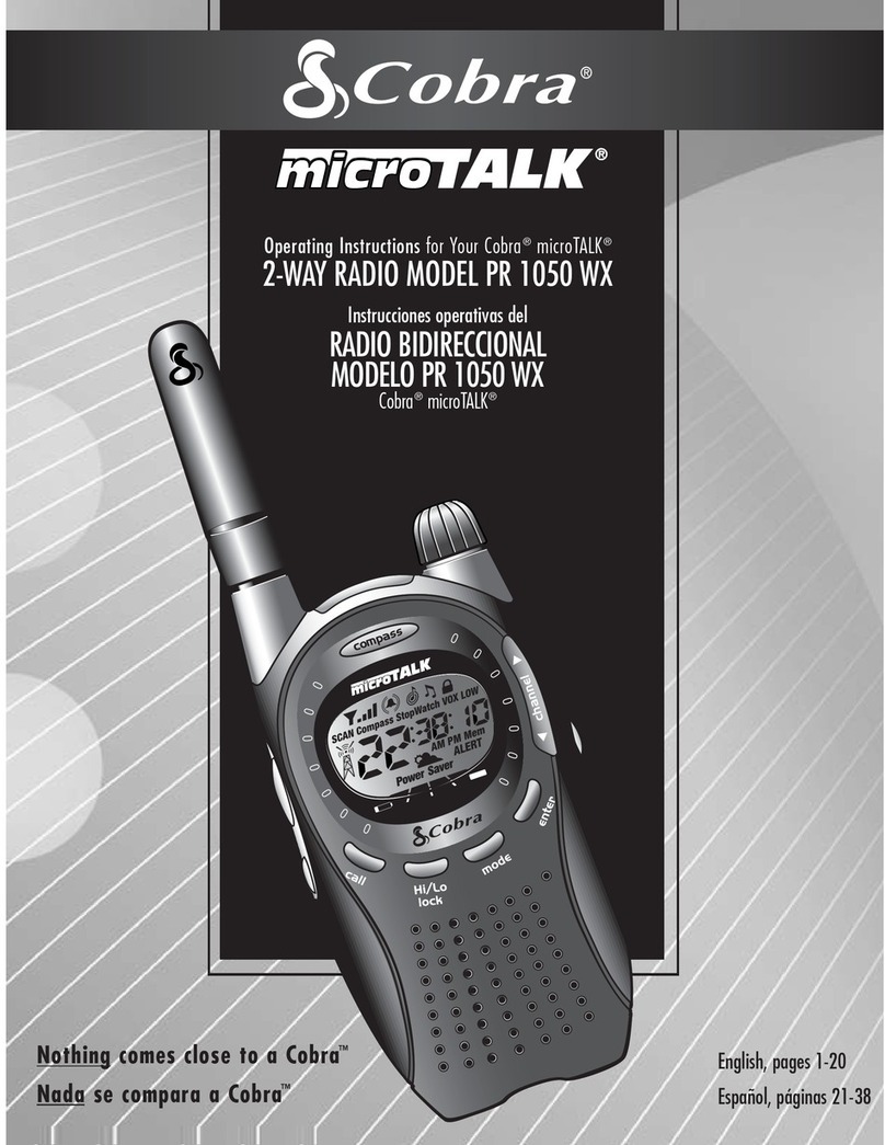 Cobra microTALK PR 1050 WX User manual