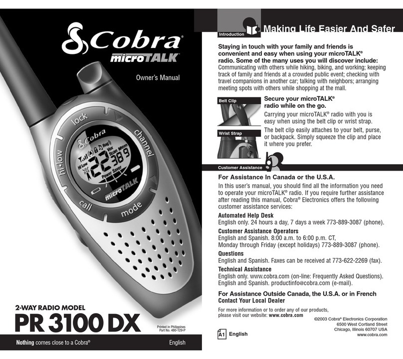 Cobra pmnPR3100DX User manual