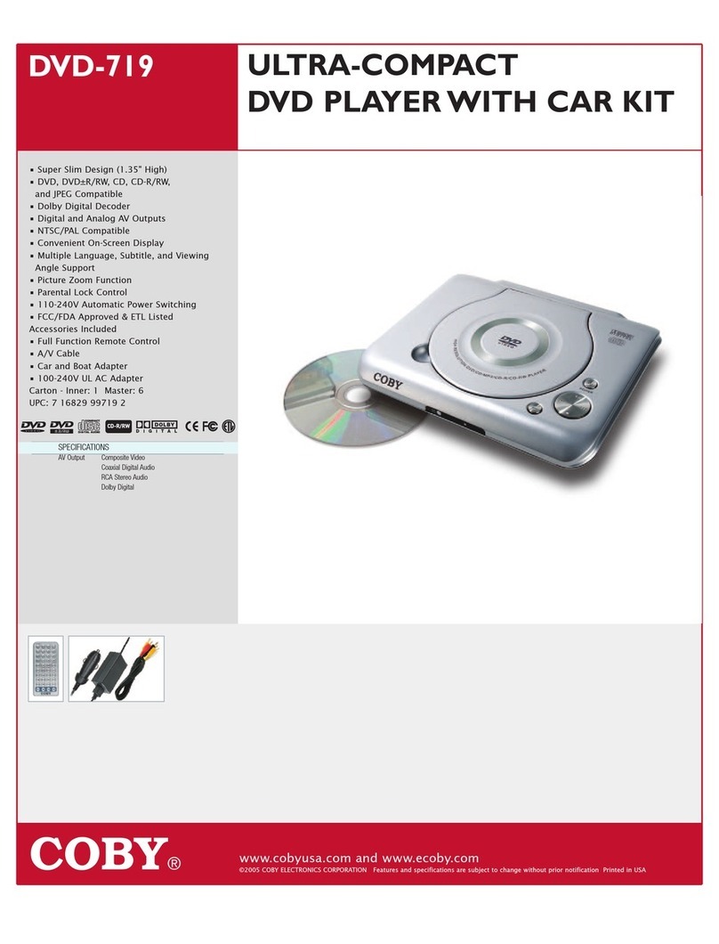 Coby COBY DVD-719 Specifications