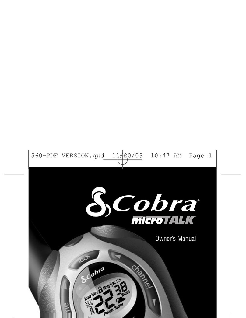 Cobra microTALK PR560WX User manual