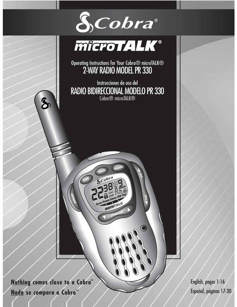 Cobra microTALK PR 330 User manual
