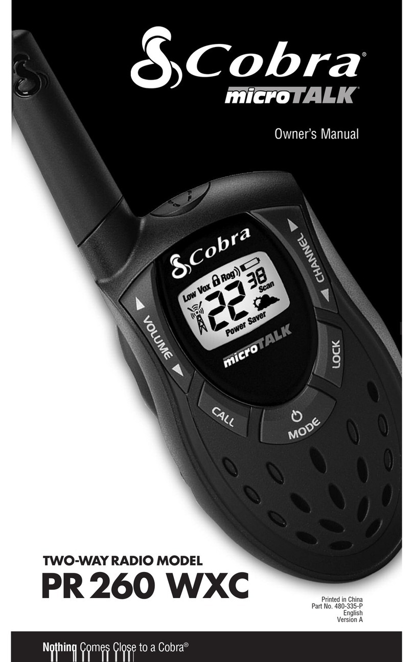 Cobra microTALK PR 260 WXC User manual