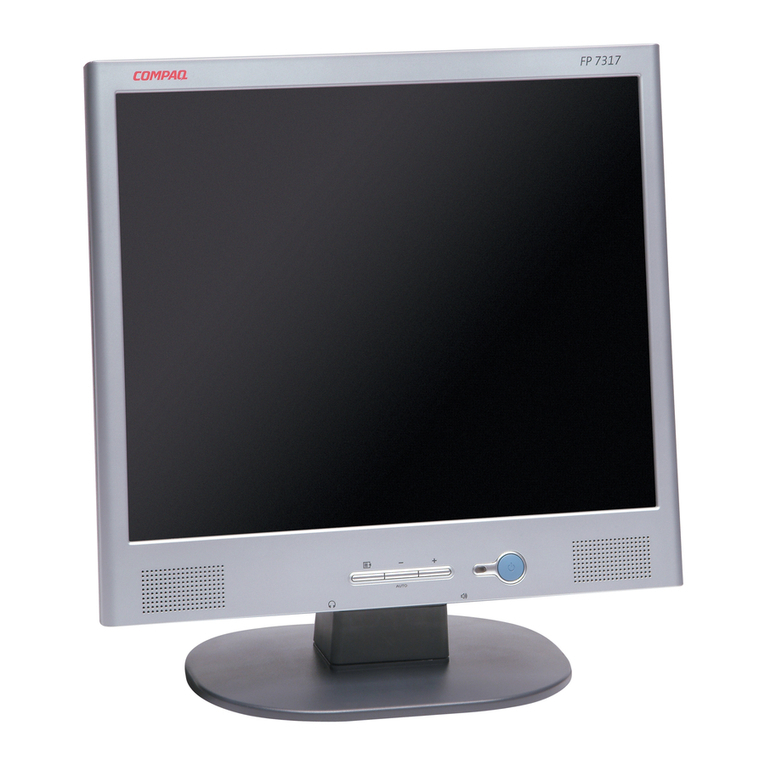HP F1523 - Pavilion - 15" LCD Monitor User manual