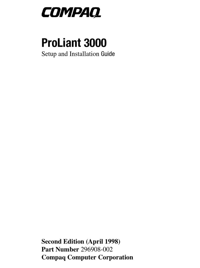 Compaq ProLiant 3000 Operating and safety instructions Compaq ProLiant 3000 Operating and safety instructions