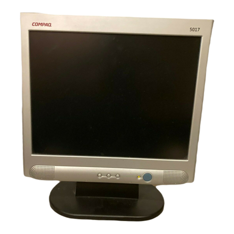 Compaq 5017 - TFT - 15" LCD Monitor User manual
