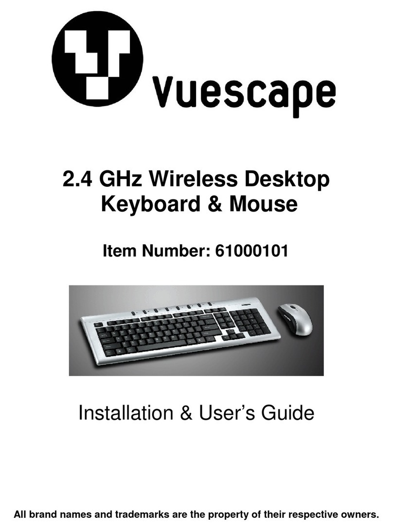 Vuescape 61000101 Installation and user guide