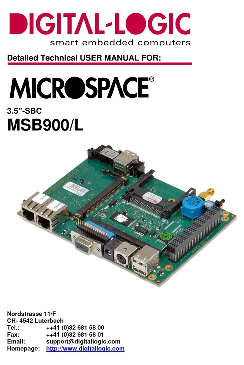 DIGITAL-LOGIC Microspace MSB900L User manual