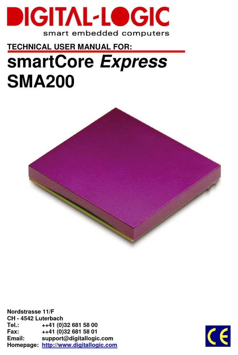 DIGITAL-LOGIC SmartCore Express SMA200 Technical  user's manual