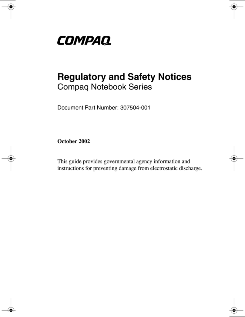 Compaq 3000 Series Operation and maintenance manual