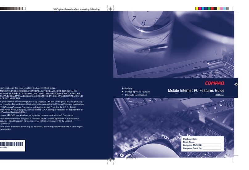 Compaq 1800 Series Specification sheet