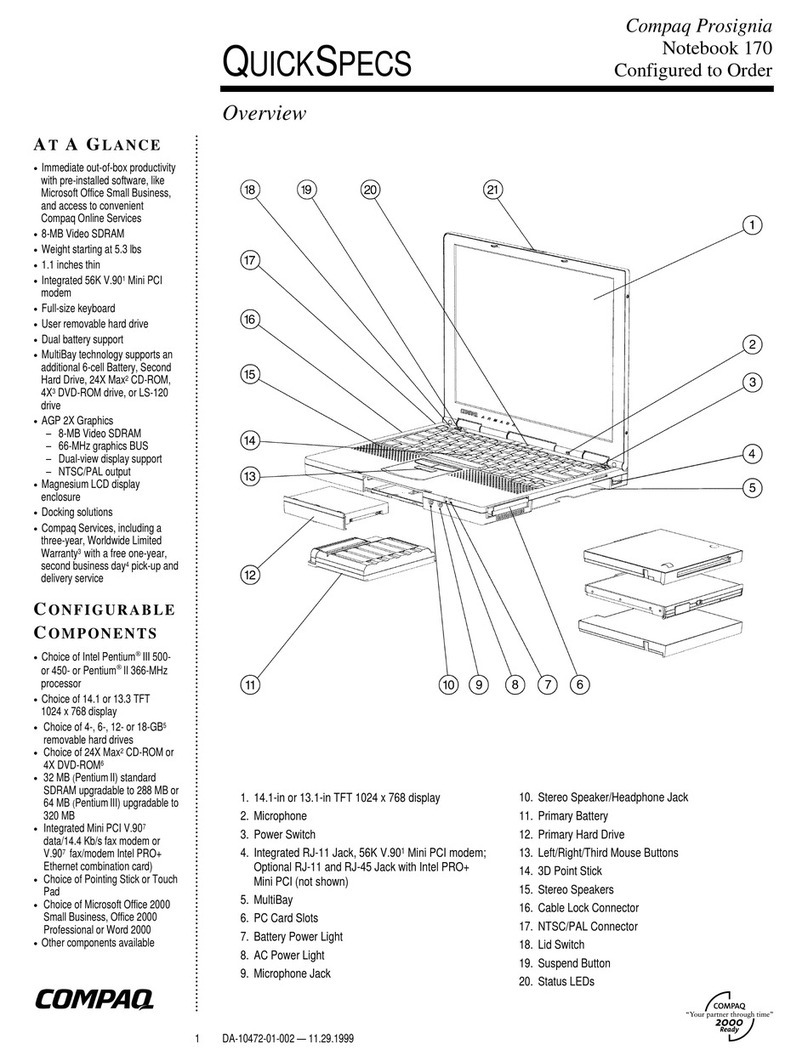 Compaq Prosignia 170 User instructions