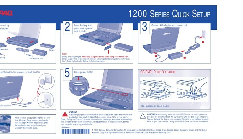 Compaq Compaq Presario,Presario 1200 Specification sheet