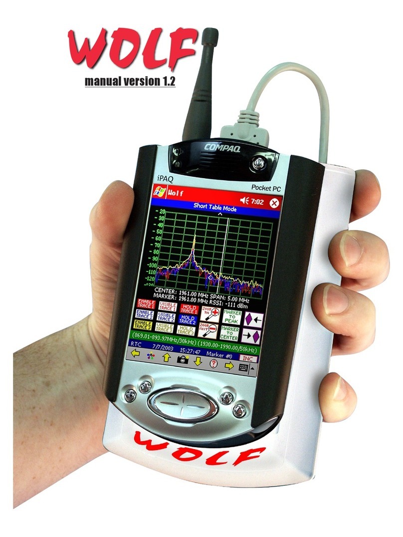 Berkeley Varitronics Systems Wireless Multi-band Signal Meter System Wolf User manual