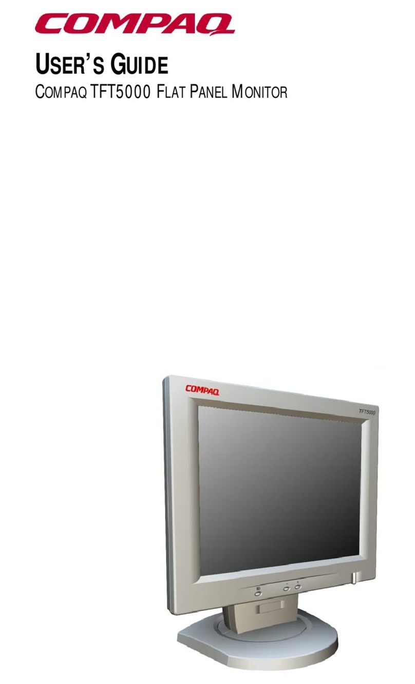 Compaq TFT5000 User manual Compaq TFT5000 User manual