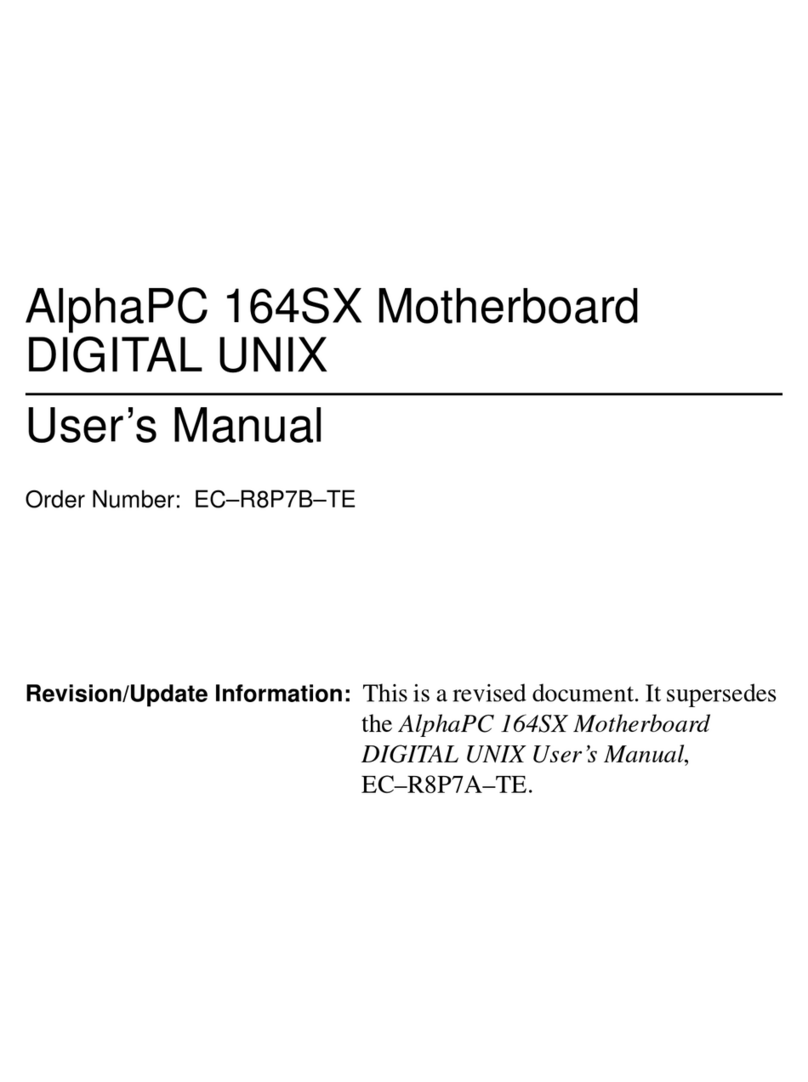 Compaq AlphaPC 164SX User manual