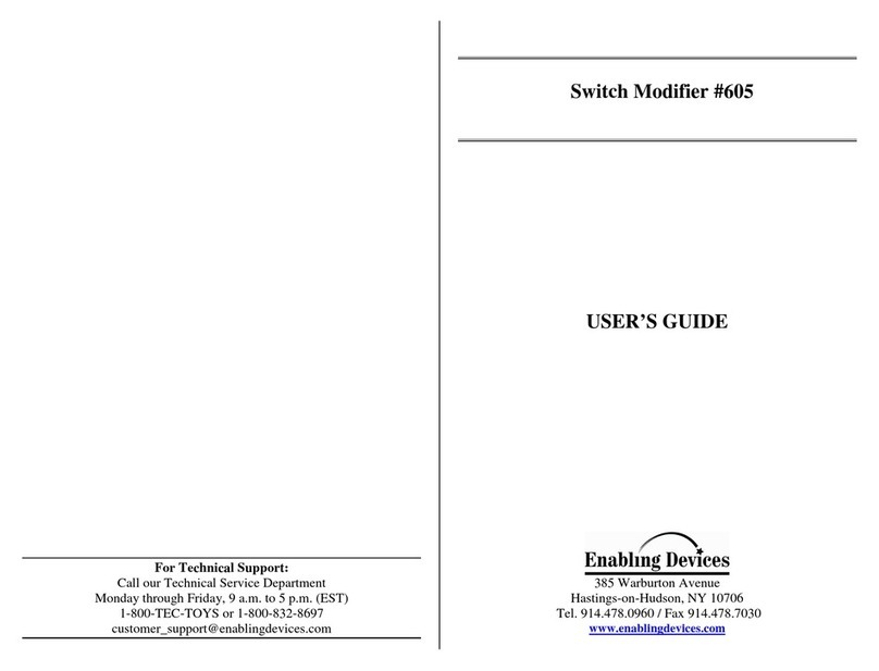 Enabling Devices 605 User manual