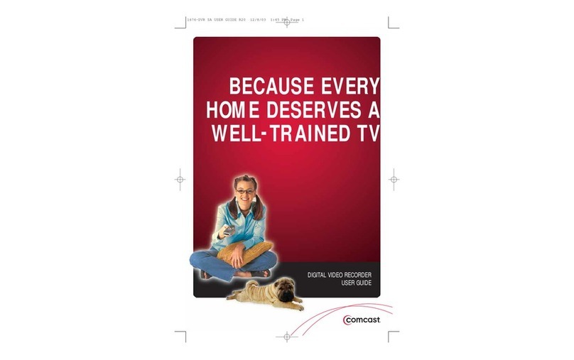 Comcast 1676-DVR SA user guide