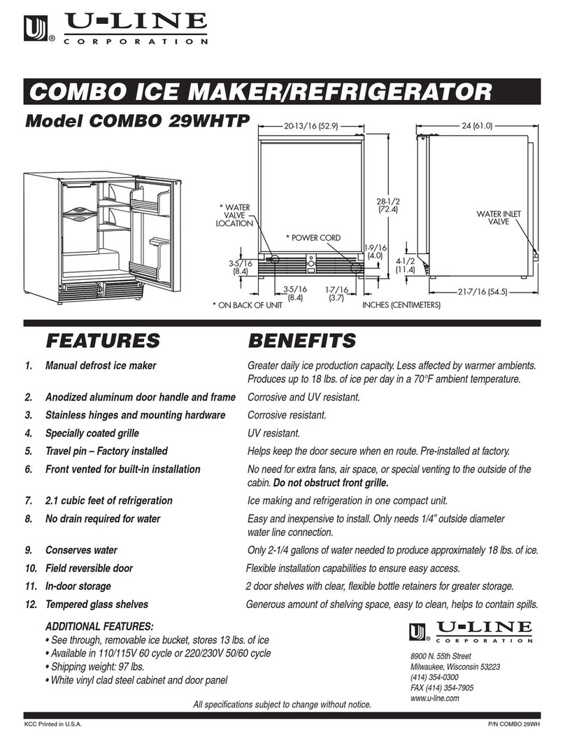 U-Line U-LINE 29WHTP User manual