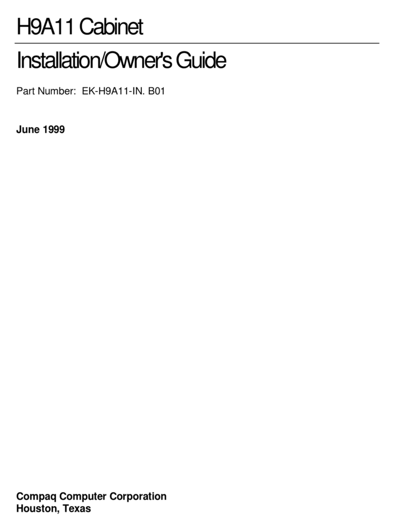 Compaq Cabinet H9A11 User manual