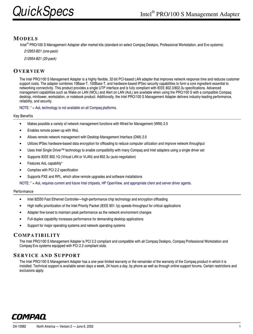 Compaq 212953-B21 Quickspecs