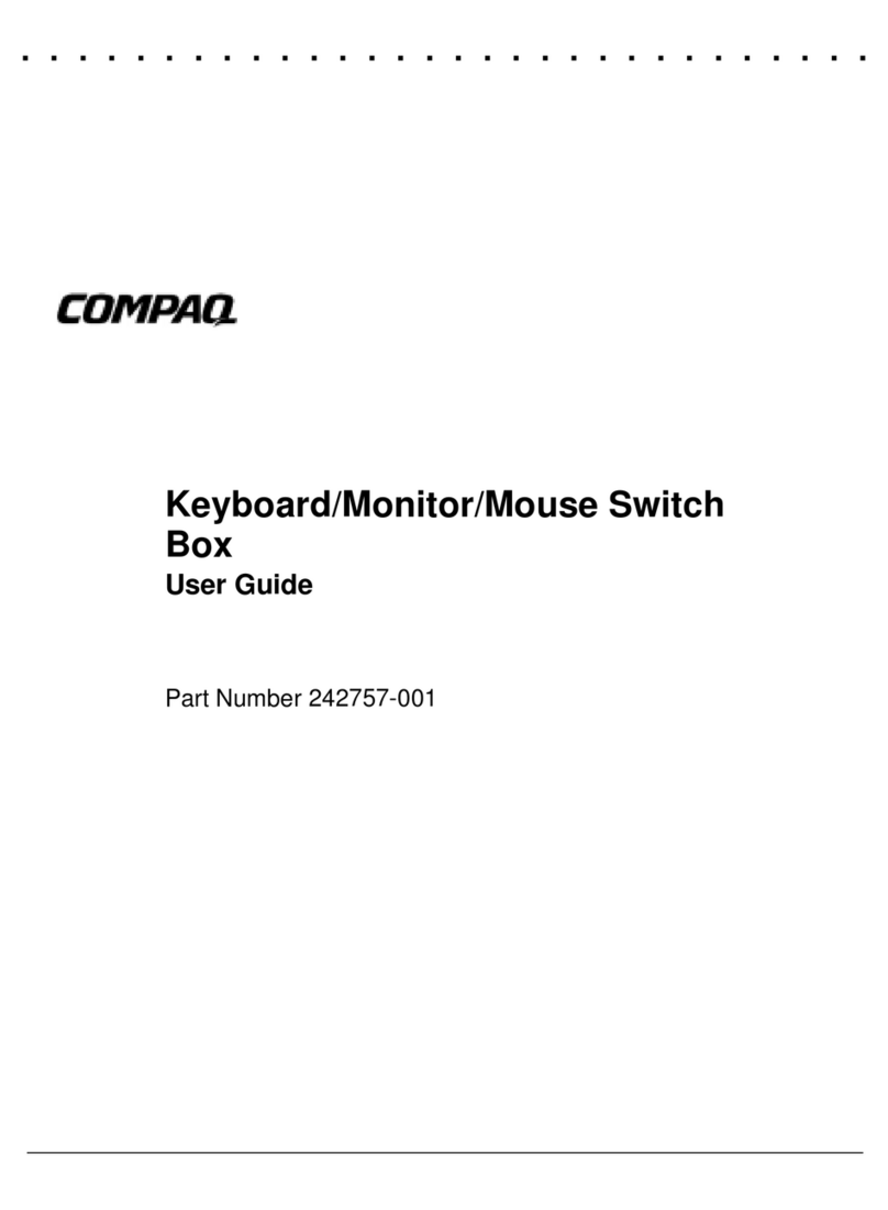 Compaq Keyboard/Monitor/Mouse Switch Box User manual