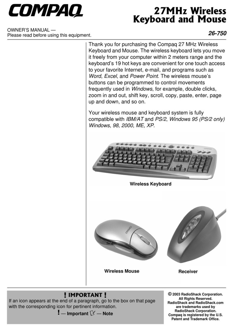 Compaq 27MHz owner's manual