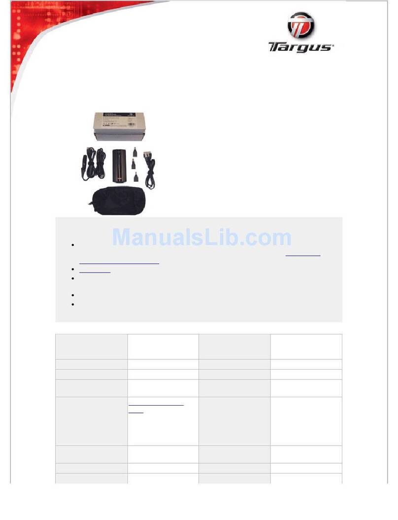Targus Targus 90W AC/DC User manual