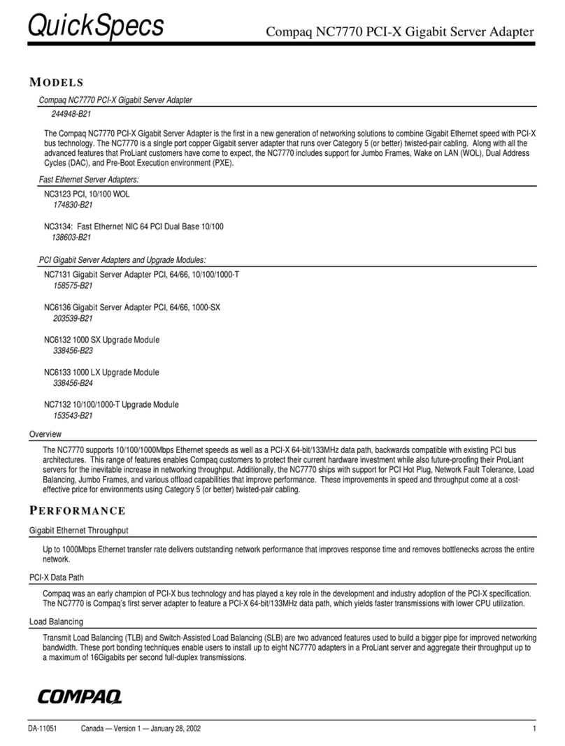 Compaq NC7770 Quickspecs