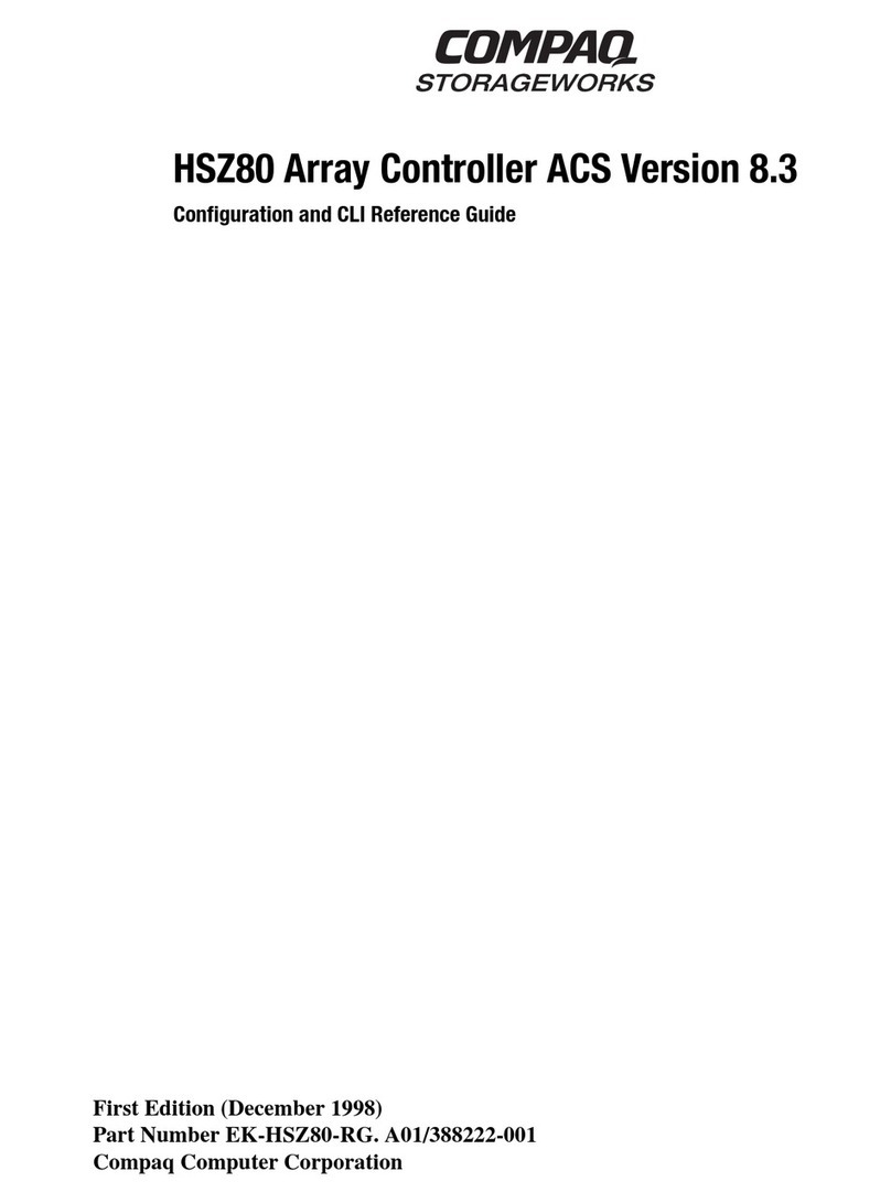 Compaq StorageWorks HSZ80 Configuration and CLI Reference Guide