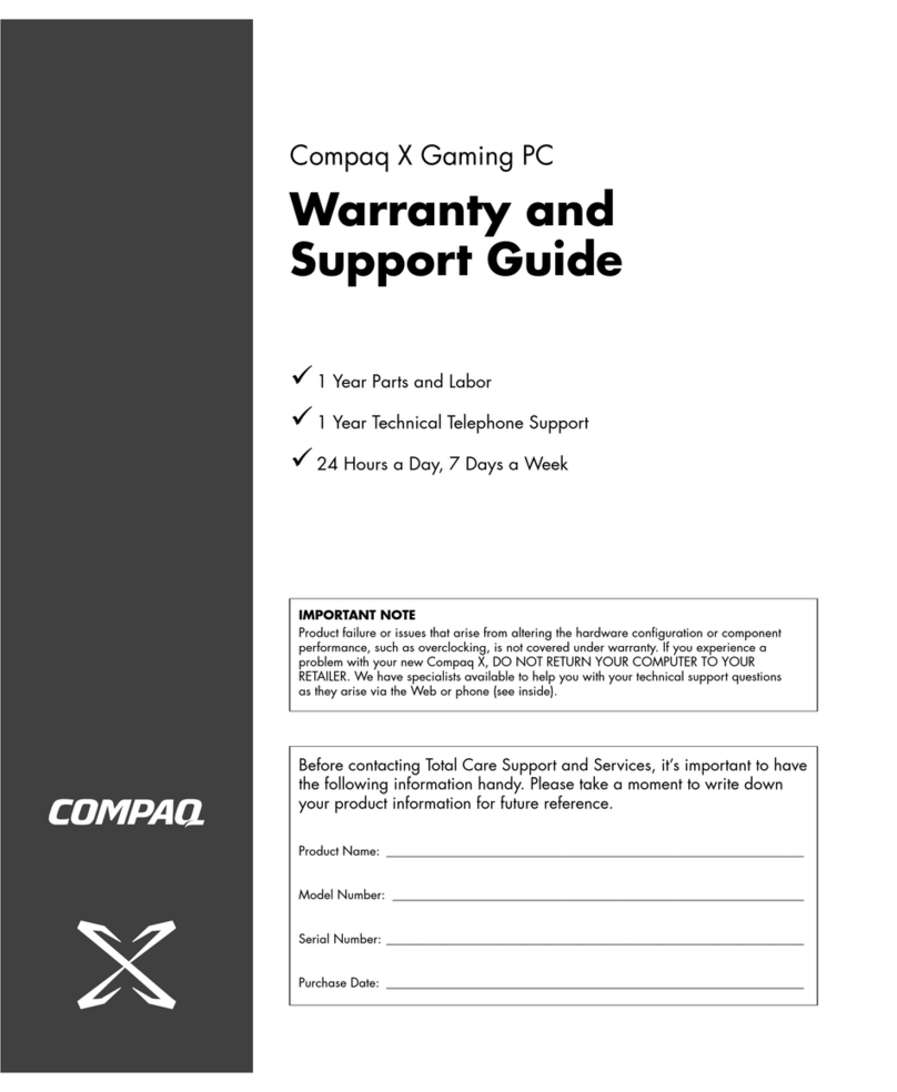 Compaq GX5000T Installation instructions Compaq GX5000T Installation instructions