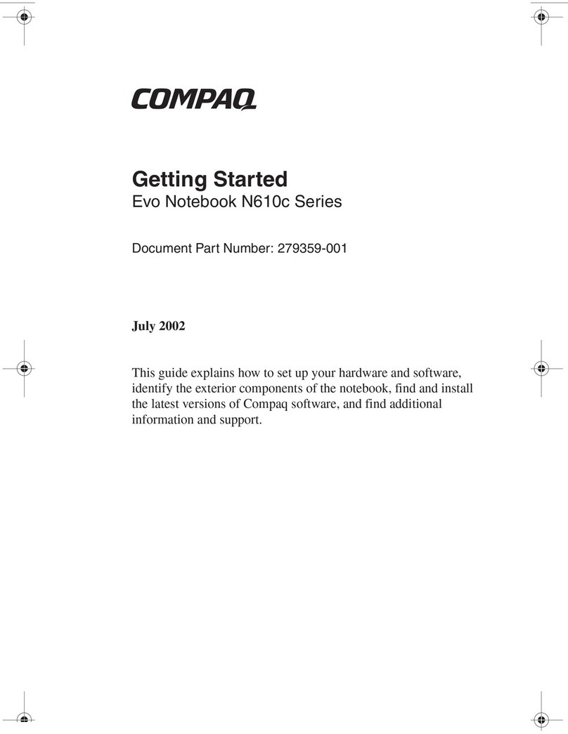 Compaq Evo N610c Series User manual