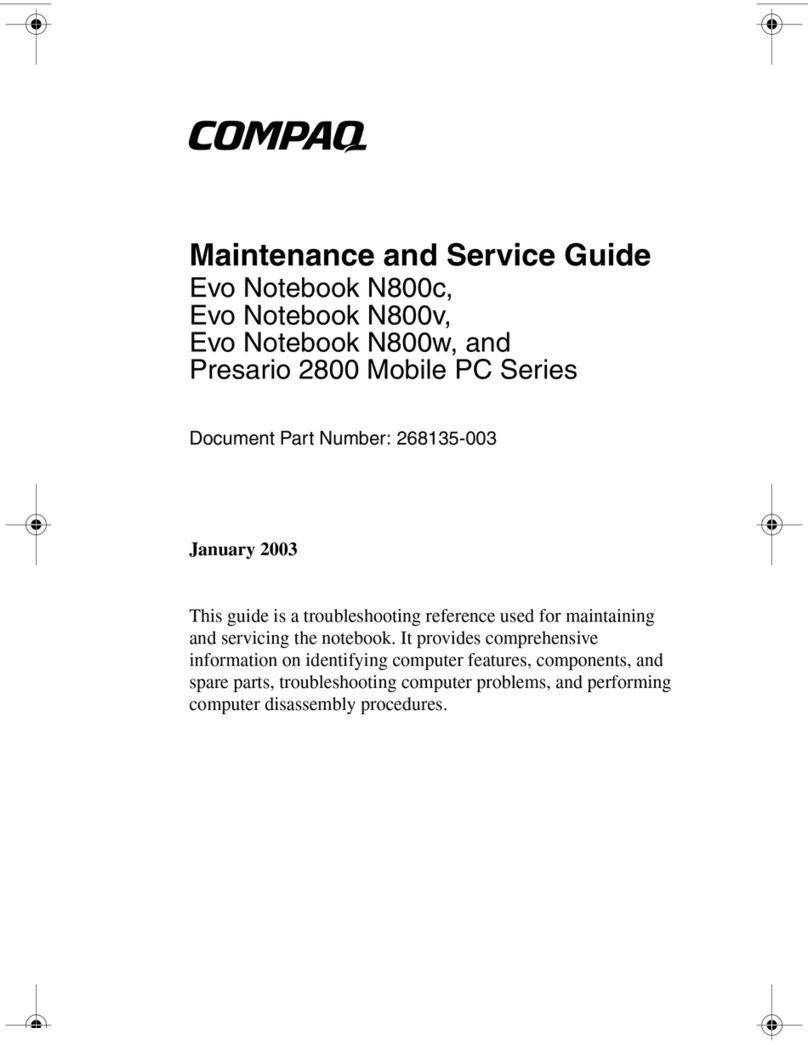 Compaq EVO M800c Manual