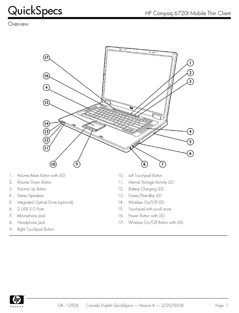 Compaq 6720t - Mobile Thin Client User instructions