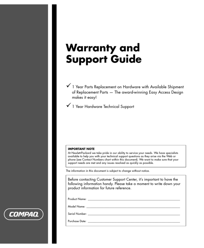 Compaq SR1000 Installation instructions